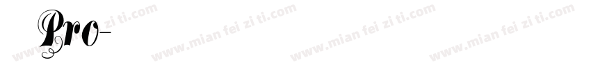 儷體 Pro字体转换